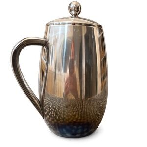 VTG Silver Plated Coffee Press stainless steel Double Wall